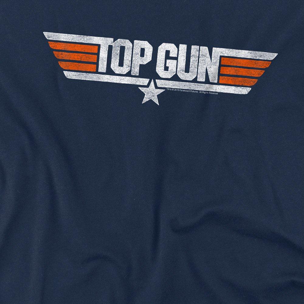 Navy - Top Gun - Top Gun Distressed Logo T-Shirt Navy - 2