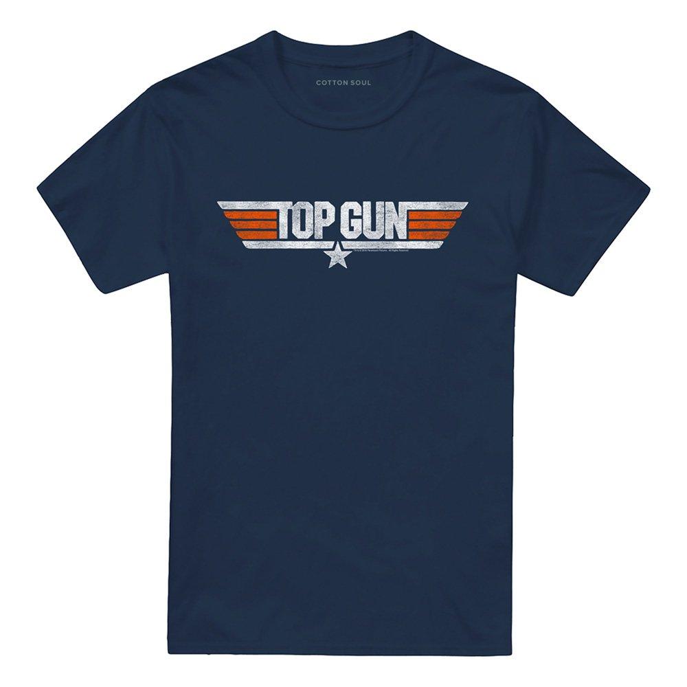 Navy - Top Gun - Top Gun Distressed Logo T-Shirt Navy - 4