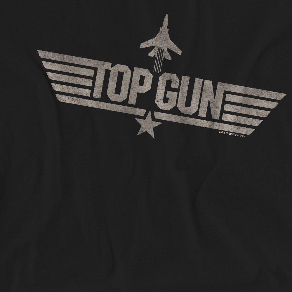 Black - Top Gun - Paramount Top Gun Monotoned Logo Ladies T Shirt - 2