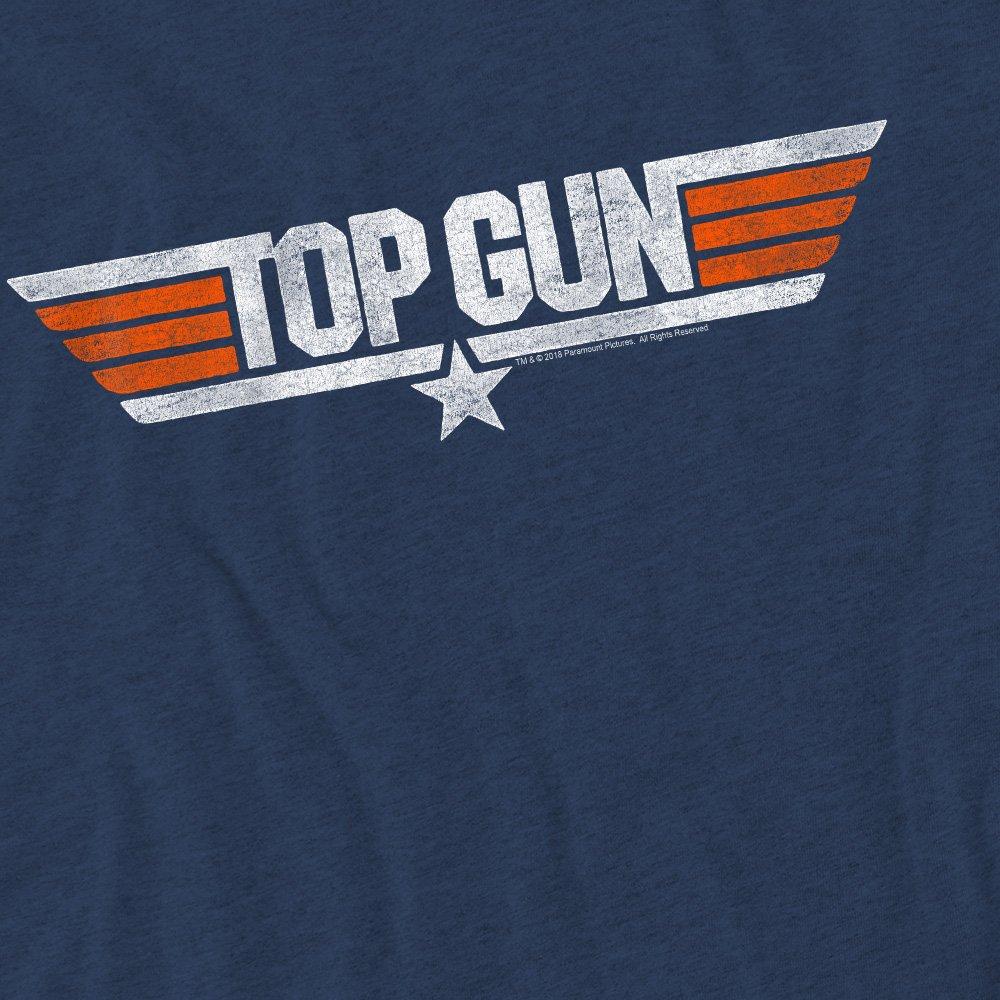 Navy - Top Gun - Top Gun Distressed Logo T-Shirt Navy - 2