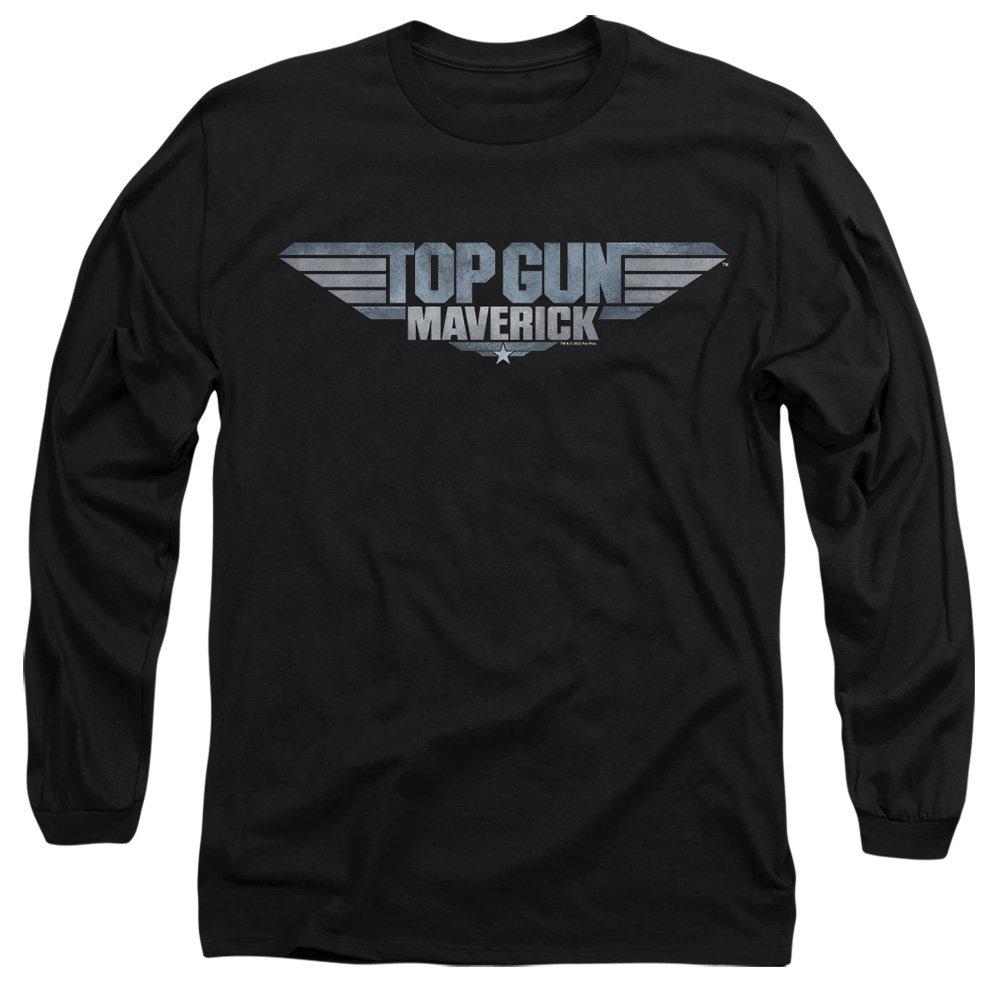 Black - Top Gun - Top Gun: Maverick Maverick Logo Mens Long Sleeve T - 1