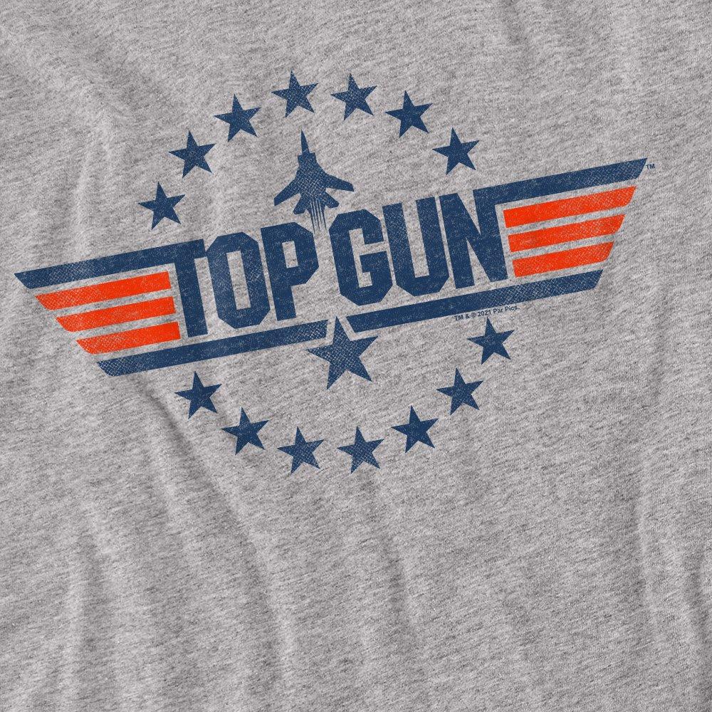 Light Grey - Top Gun - Top Gun Star Logo Long Sleeve T-Shirt Athletic He - 2