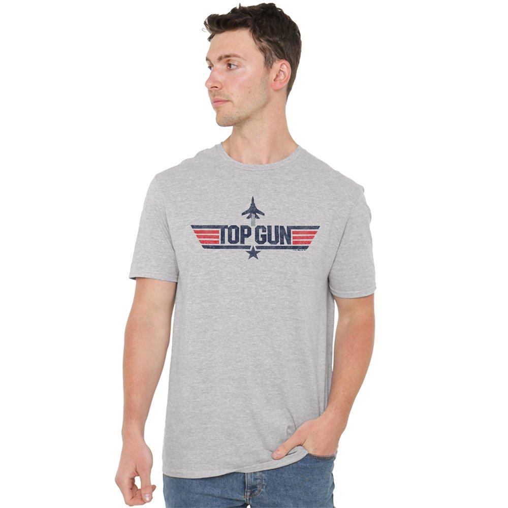 Grey - Top Gun - Paramount Top Gun Logo Grey T-Shirt Athletic Hea - 1