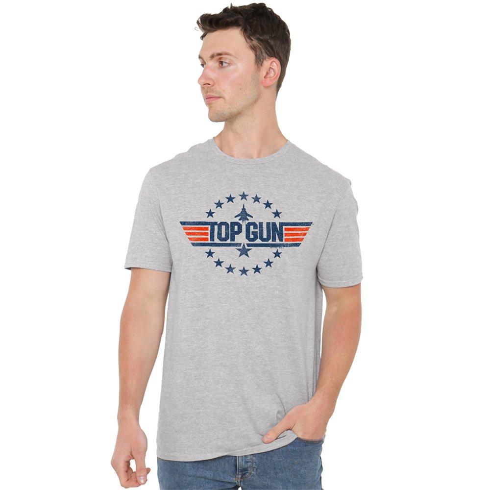 Grey - Top Gun - Top Gun Star Logo T Shirt Athletic Heather - 1