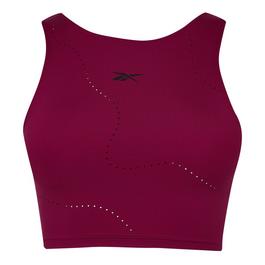 Reebok Lux Perform Crop Long-Sleeve Top Womens Gym Vest