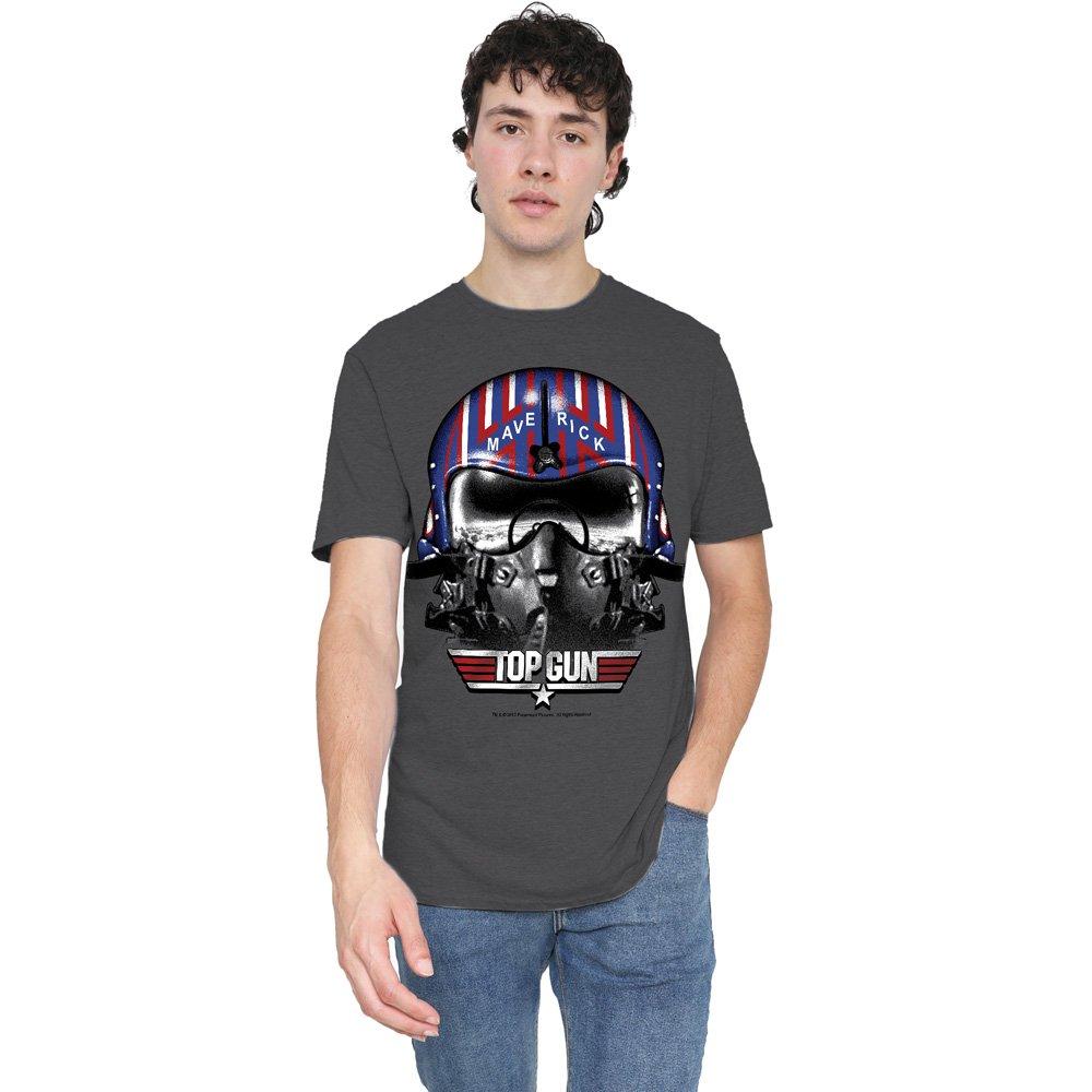 Charcoal - Top Gun - Top Gun Maverick Helmet T-Shirt  Charcoal - 1