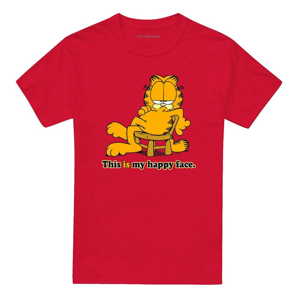 Red - Garfield - Garfield Happy Face T Shirt Red - 4