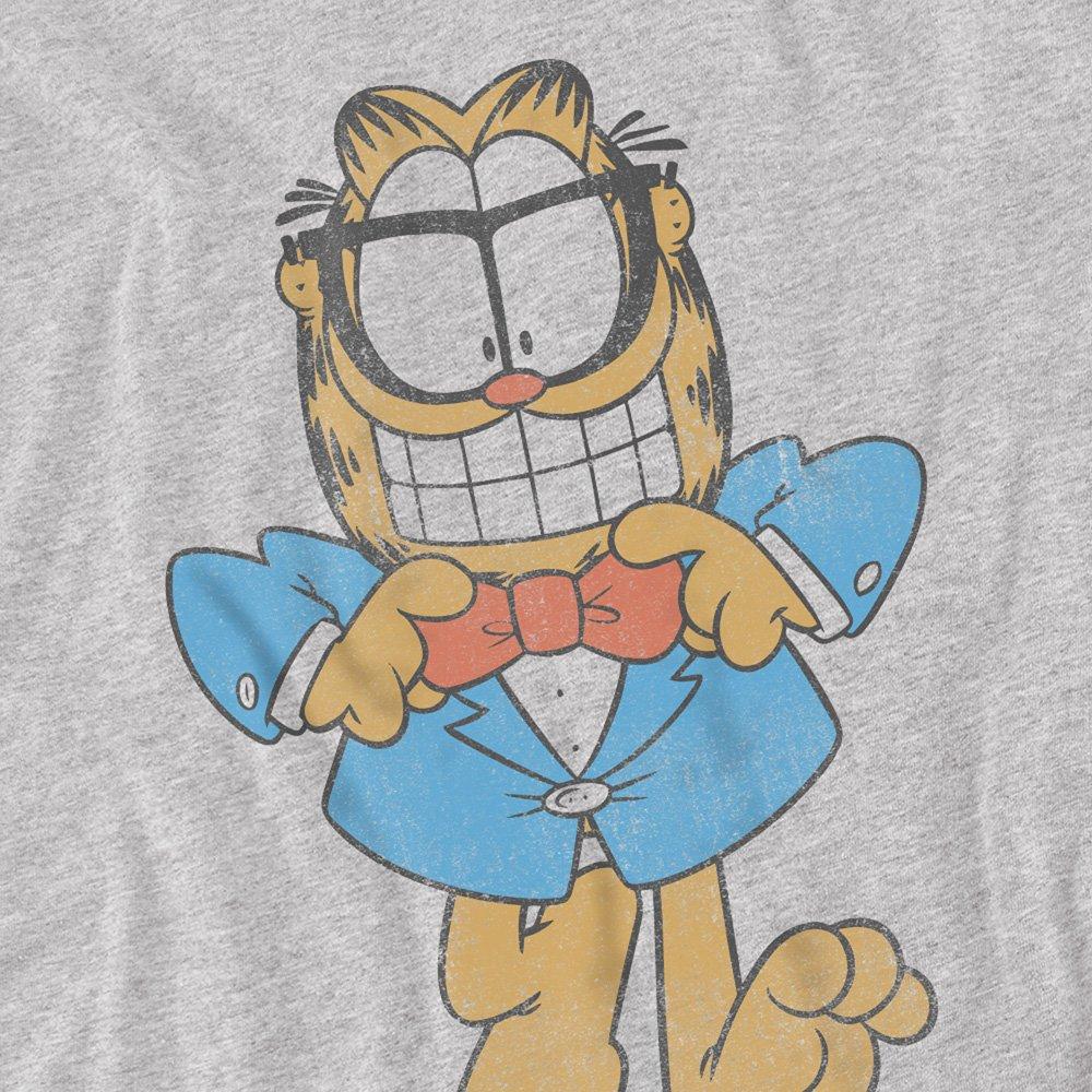 Light Grey - Garfield - Garfield Dapper Cat T Shirt Athletic Heather - 2