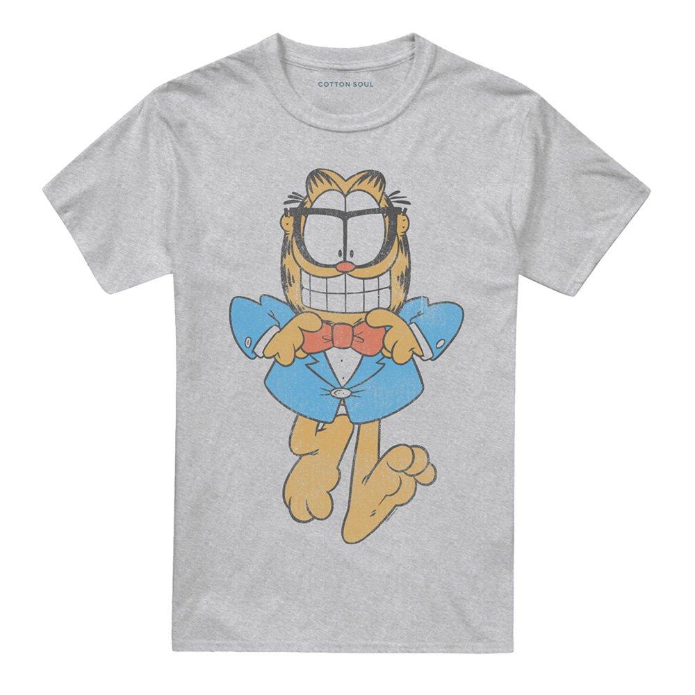 Light Grey - Garfield - Garfield Dapper Cat T Shirt Athletic Heather - 4