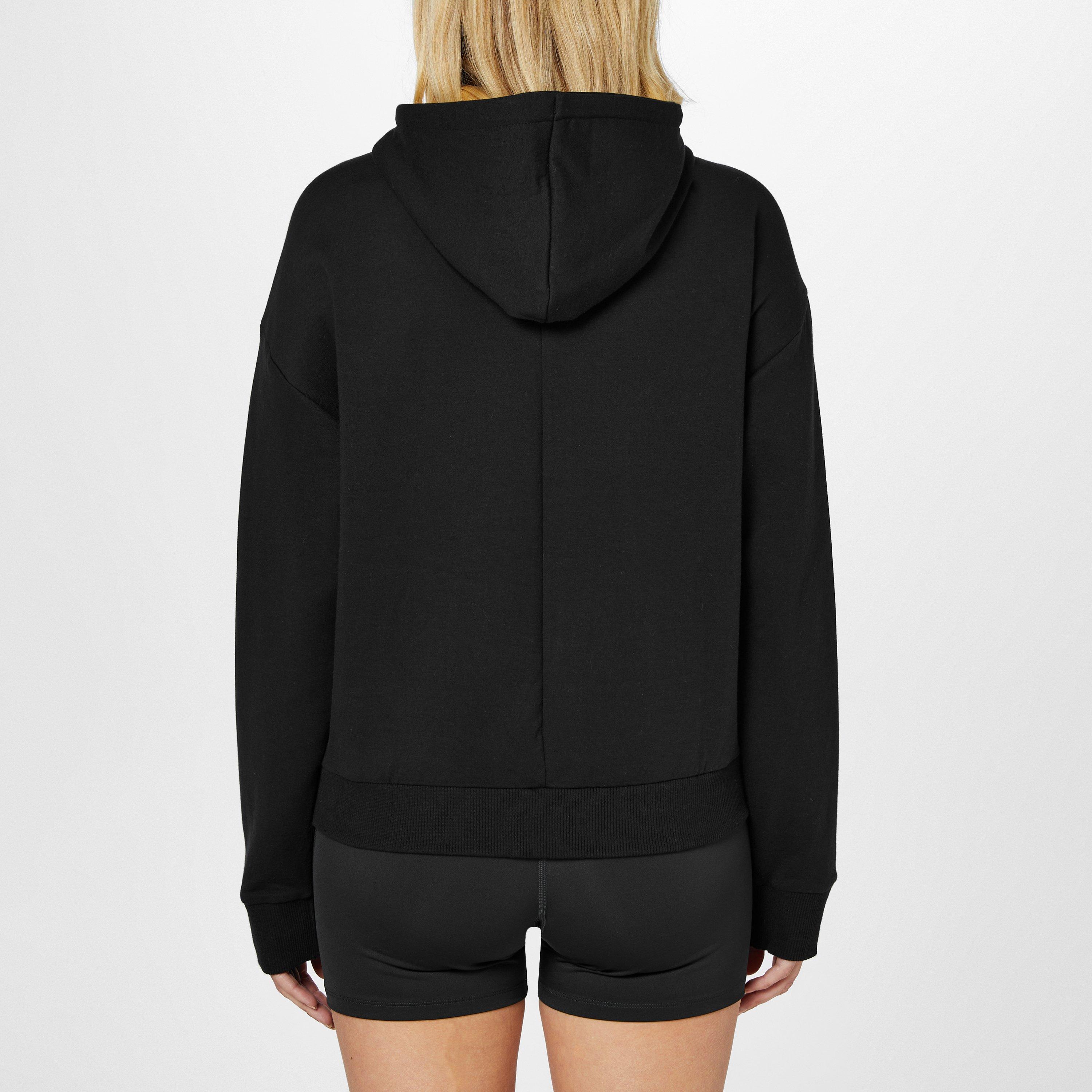 Schwarz - Reebok - Dreamblend Cotton Zipped Performance Hoodie - 3