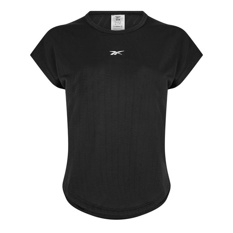 Noir - Reebok - United By Fitness T-Shirt Womens Gym Top - 1