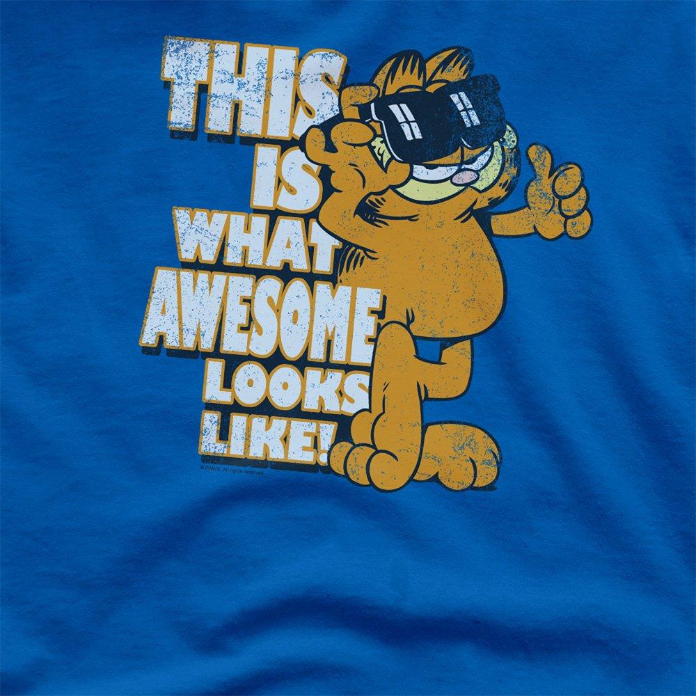 Royal - Garfield - Garfield Awesome Unisex T Shirt Royal Blue - 2