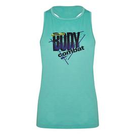 Reebok Les Mills¿ Bodycombat¿ Activchill Graphic Tank Top Gym Vest Womens