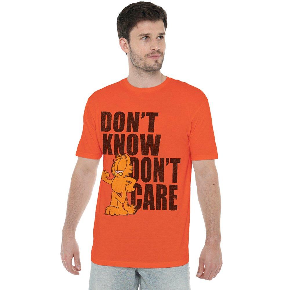 Orange - Garfield - Garfield DonT Know DonT Care Unisex T Shirt Ora - 1