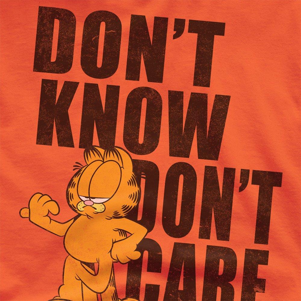 Orange - Garfield - Garfield DonT Know DonT Care Unisex T Shirt Ora - 2