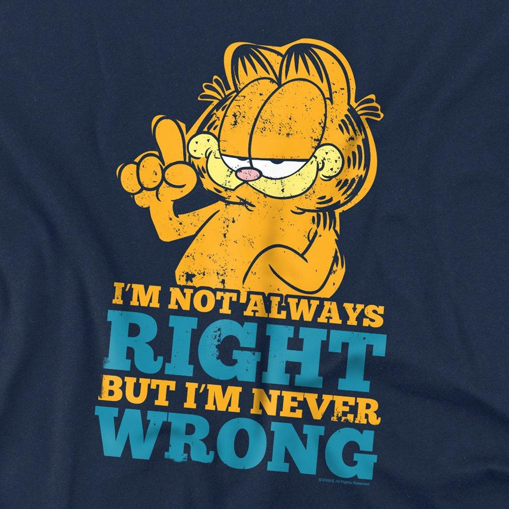 Navy - Garfield - Garfield Never Wrong T Shirt Navy - 2