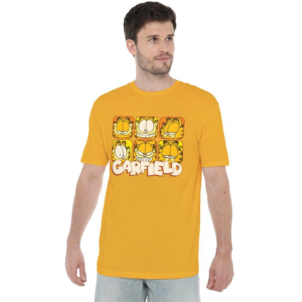 Garfield Garfield Many Faces T Shirt Gold