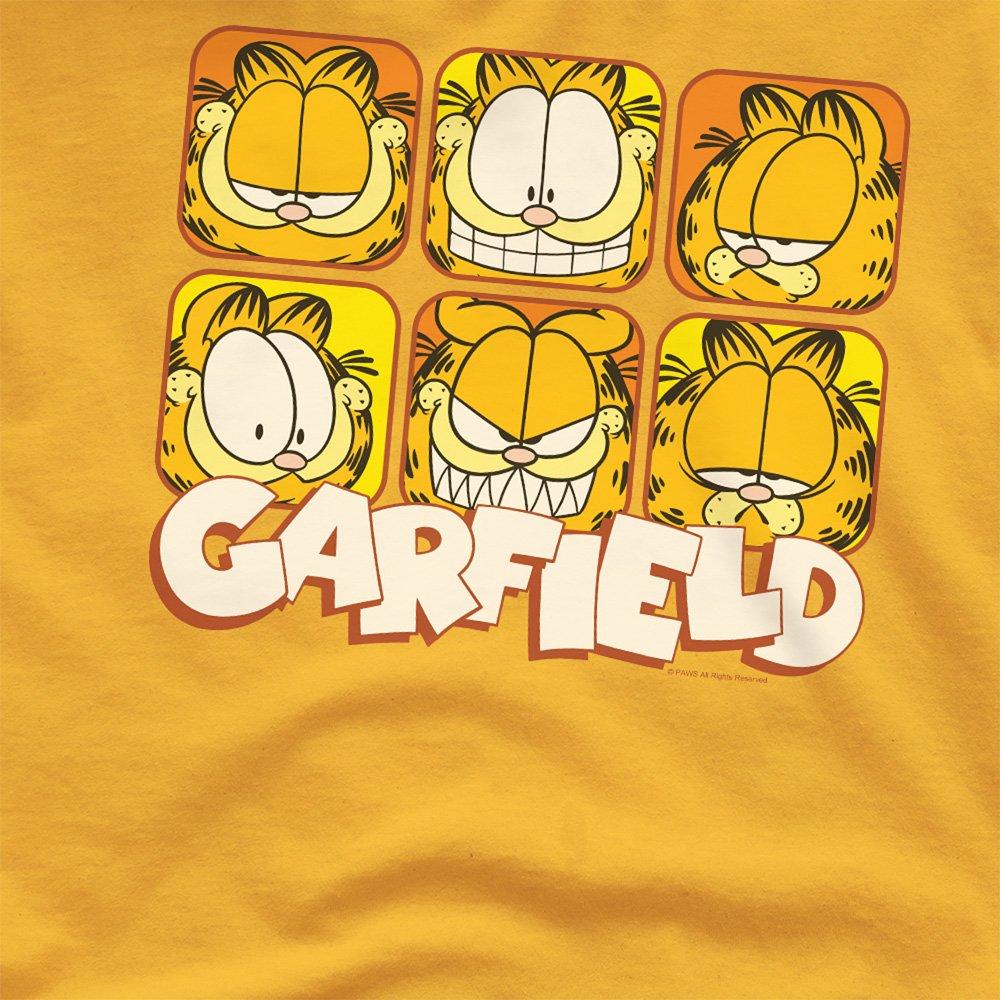 Gold - Garfield - Garfield Many Faces T Shirt Gold - 2