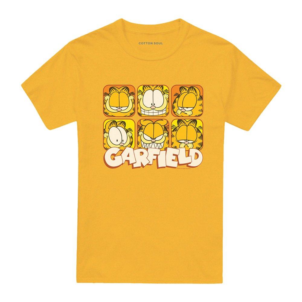 Gold - Garfield - Garfield Many Faces T Shirt Gold - 4