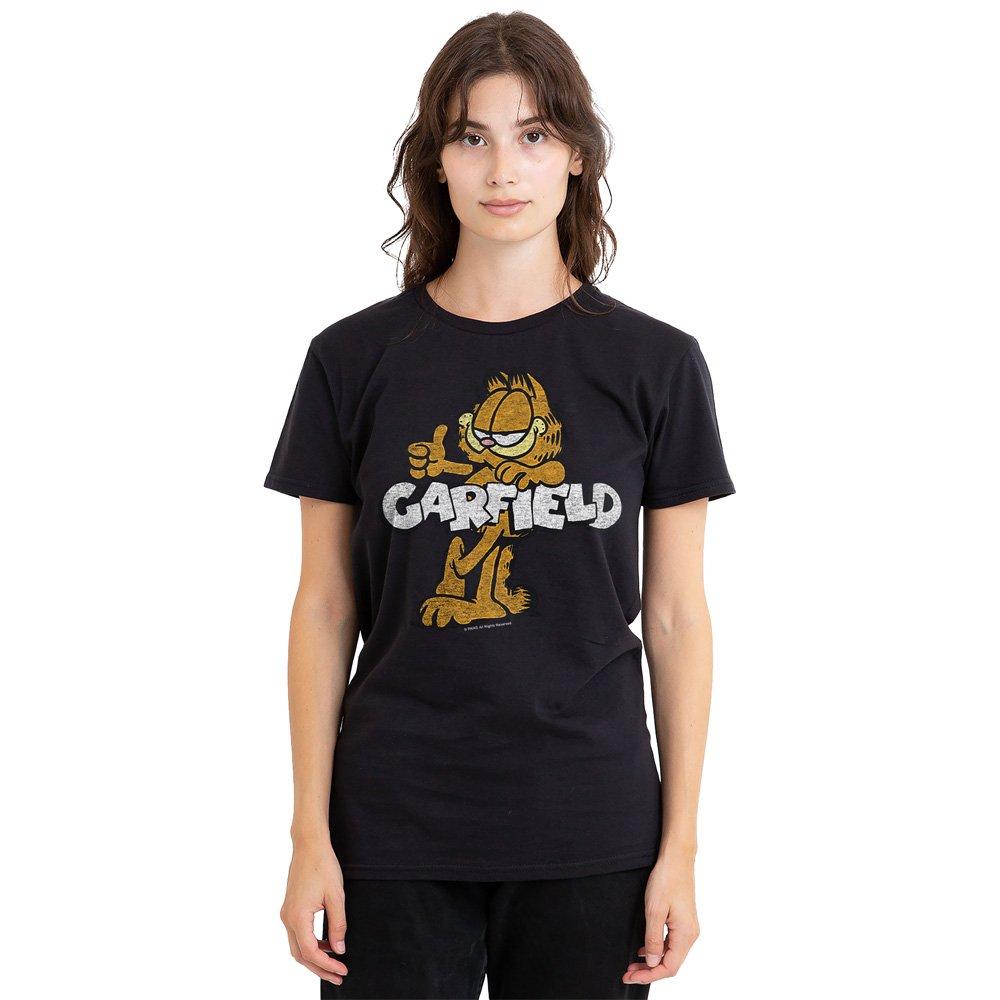 Black - Garfield - Garfield Retro Garf Ladies T Shirt Black - 1