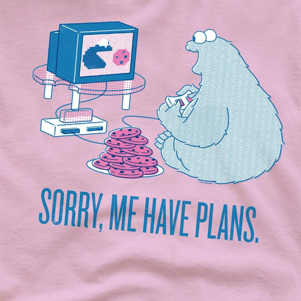 Pink - Sesame Street - Sesame Street Cookie Monster Me Have Plans T Shirt - 2