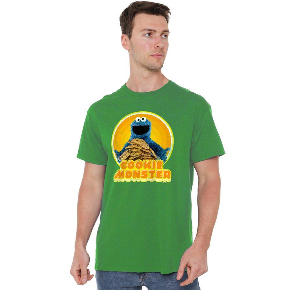Green - Sesame Street - Sesame Street Cookie Iron On T Shirt Kelly Green - 1