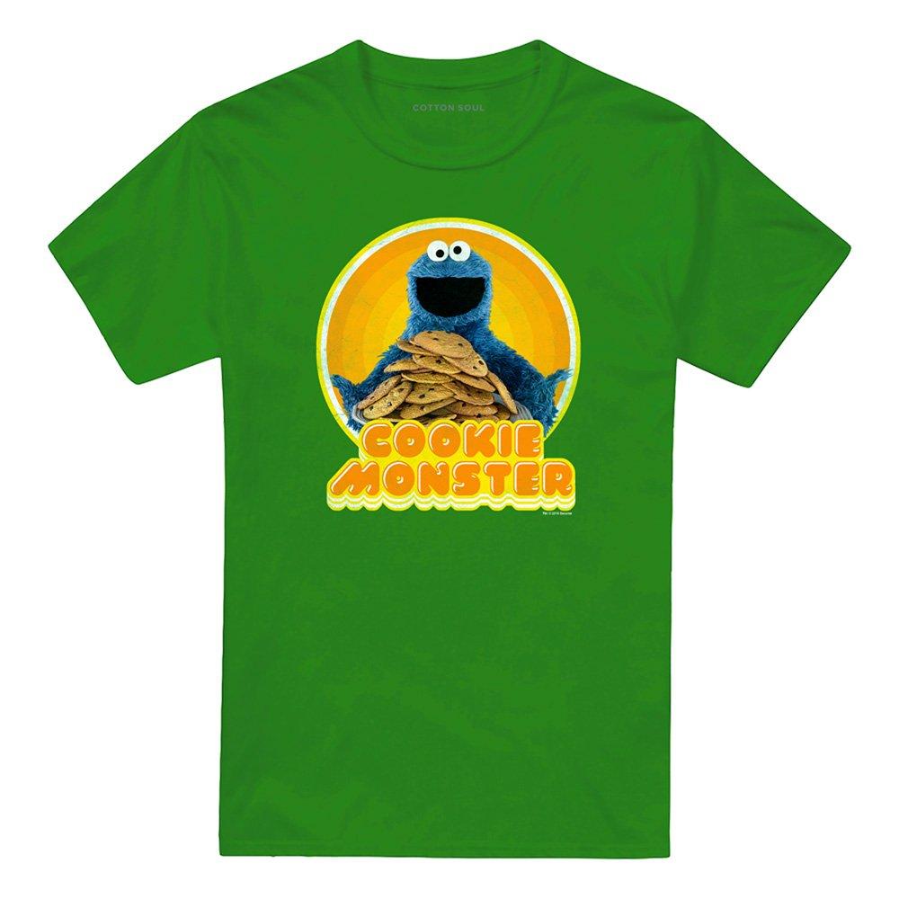 Green - Sesame Street - Sesame Street Cookie Iron On T Shirt Kelly Green - 4