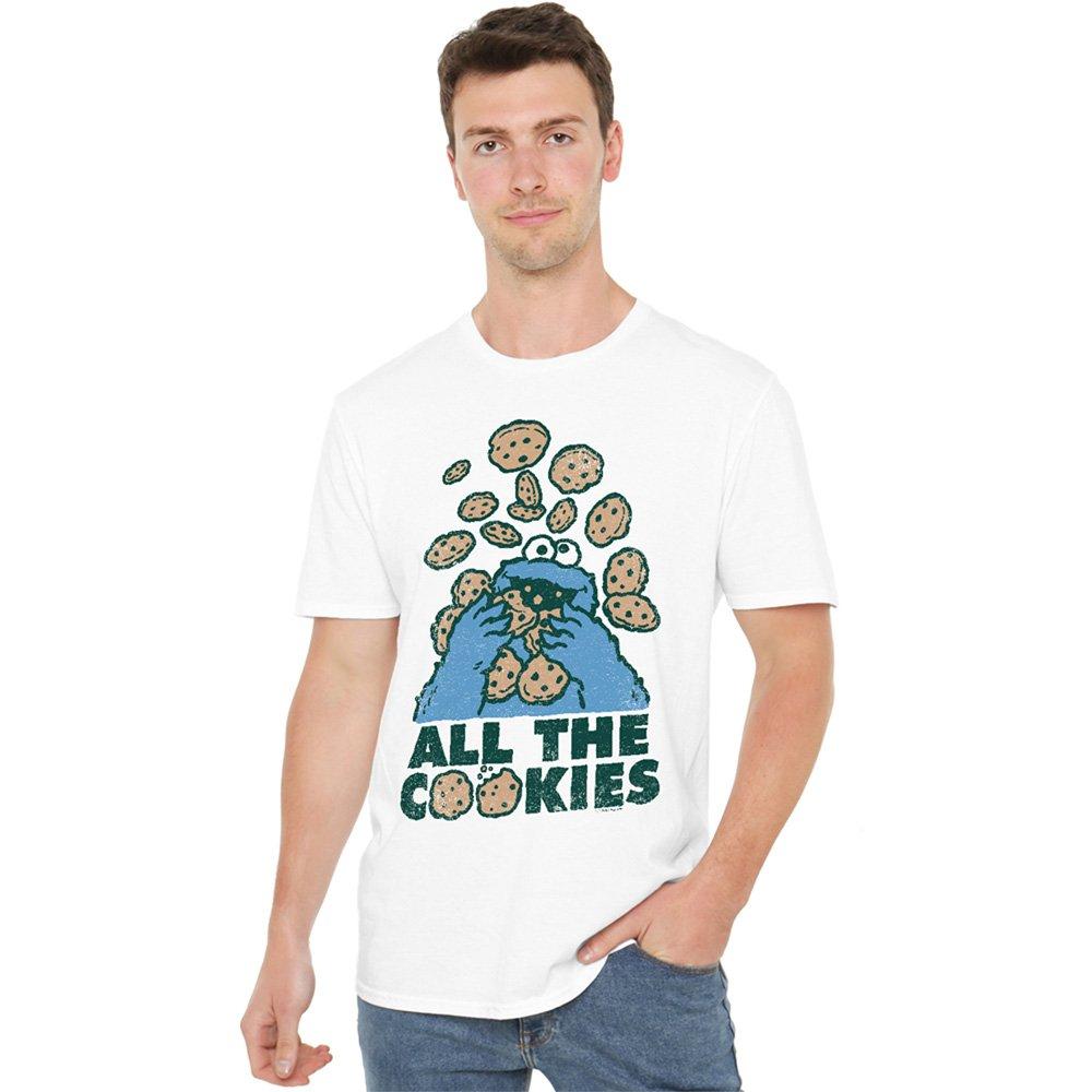 White - Sesame Street - Sesame Street All The Cookies T Shirt White - 1