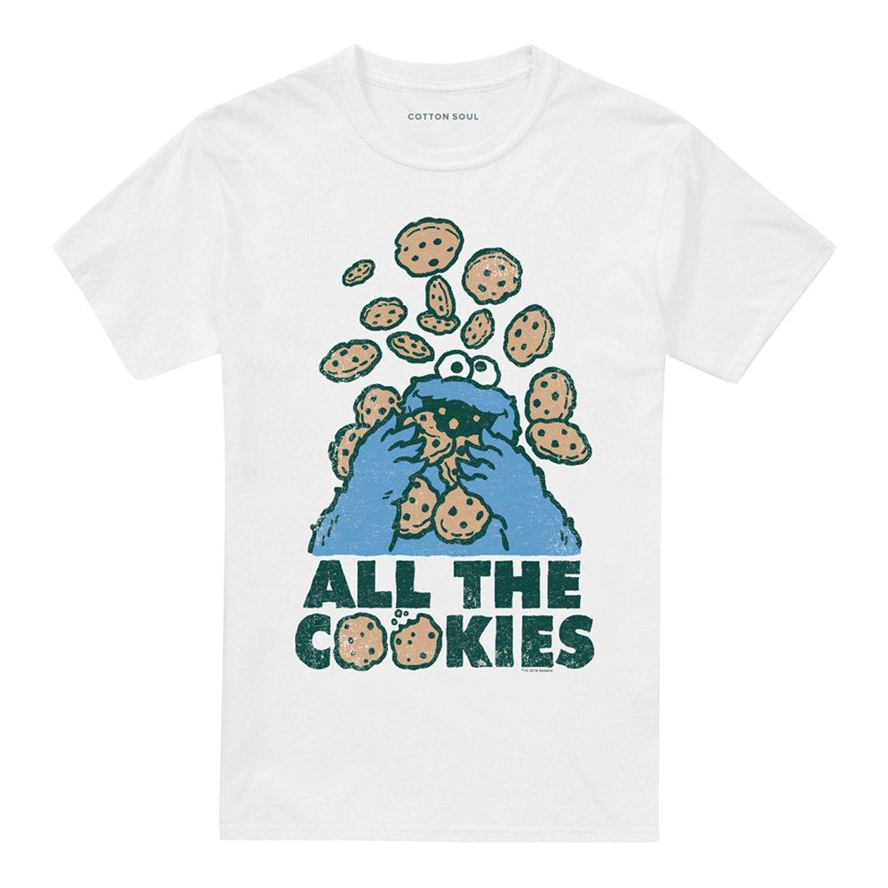 White - Sesame Street - Sesame Street All The Cookies T Shirt White - 4