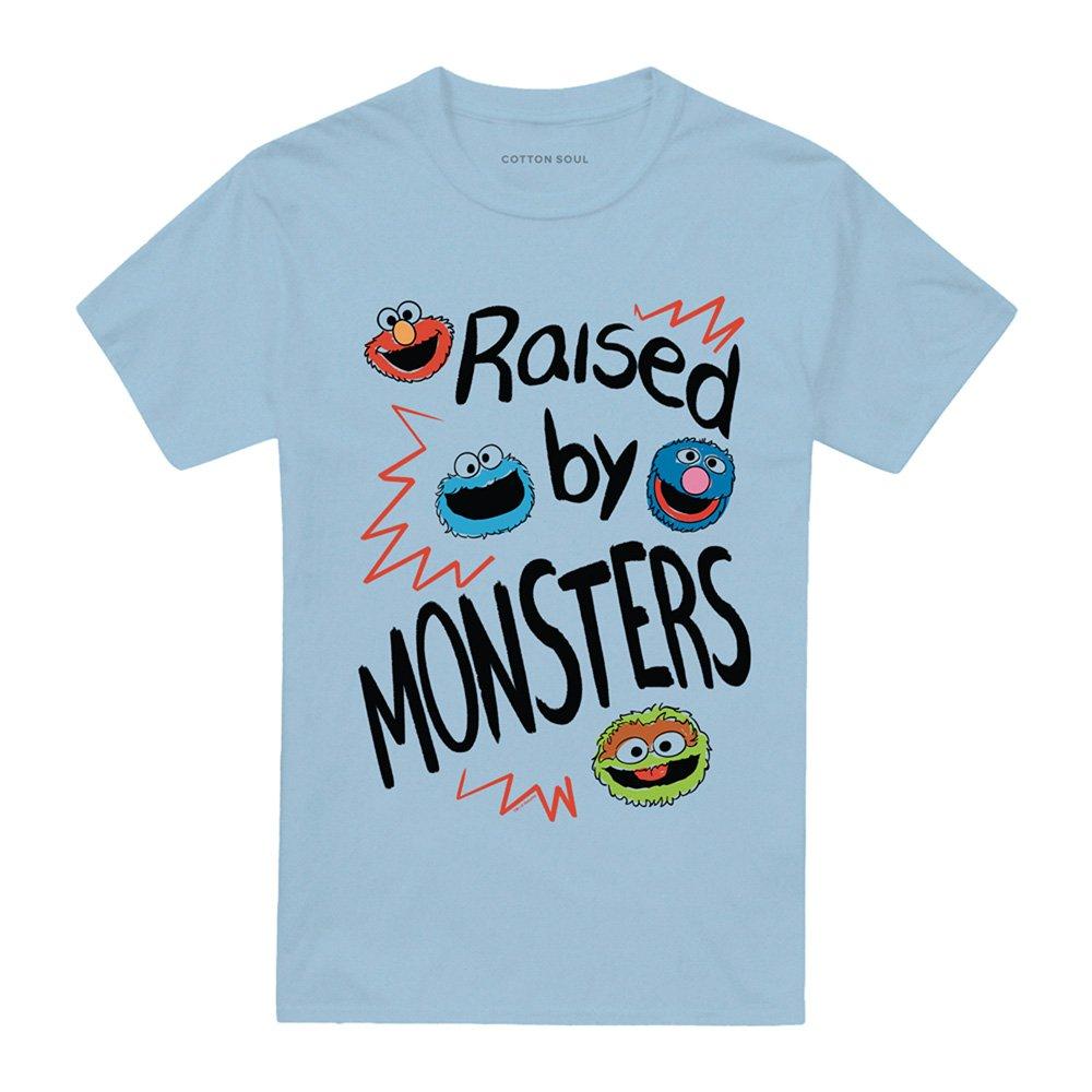 Light Blue - Sesame Street - Sesame Street Raised By Monsters T Shirt Light Bl - 4