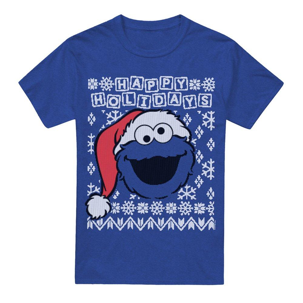 Royal - Sesame Street - Sesame Street Cookie Monster Ugly Christmas T-Shir - 4