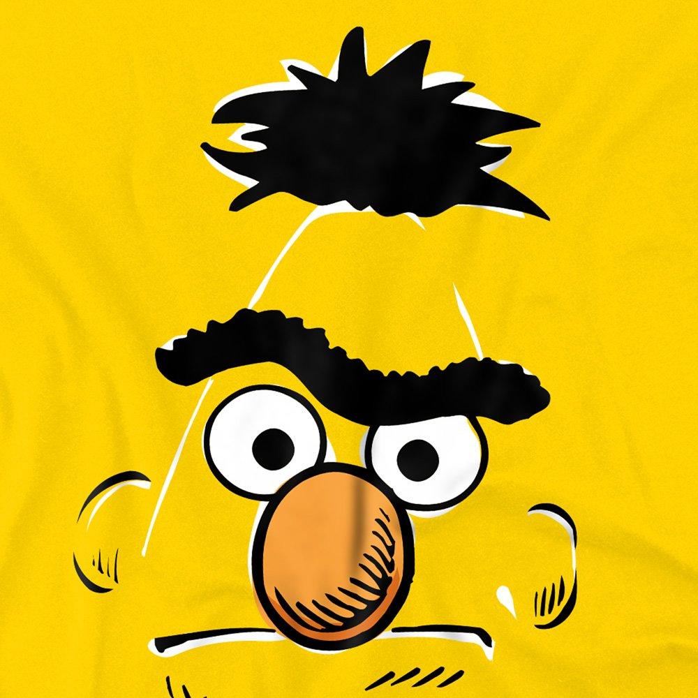 Yellow - Sesame Street - Sesame Street Bert Retro Sketch Face T Shirt Yell - 2