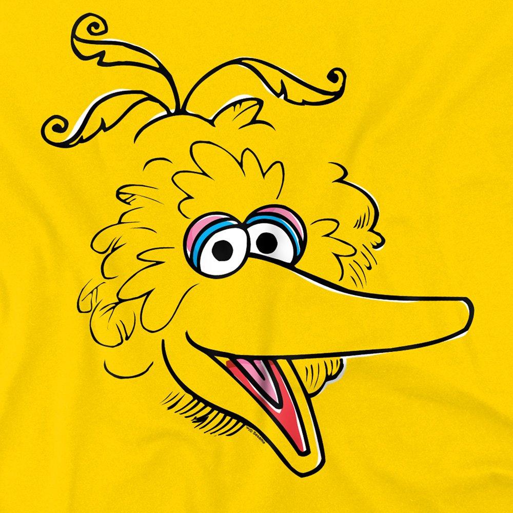 Yellow - Sesame Street - Sesame Street Big Bird Retro Sketch Face T Shirt - 2