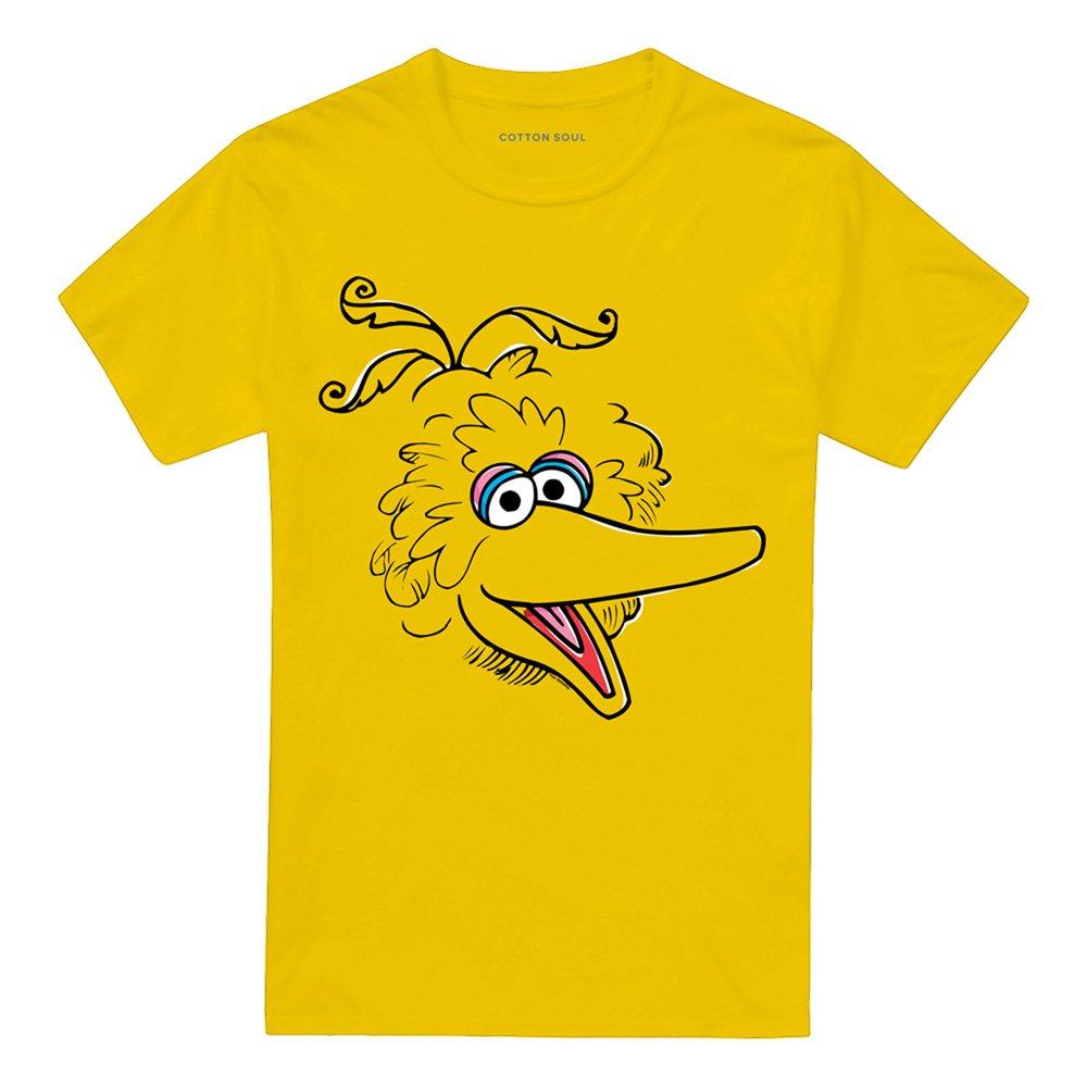Yellow - Sesame Street - Sesame Street Big Bird Retro Sketch Face T Shirt - 4