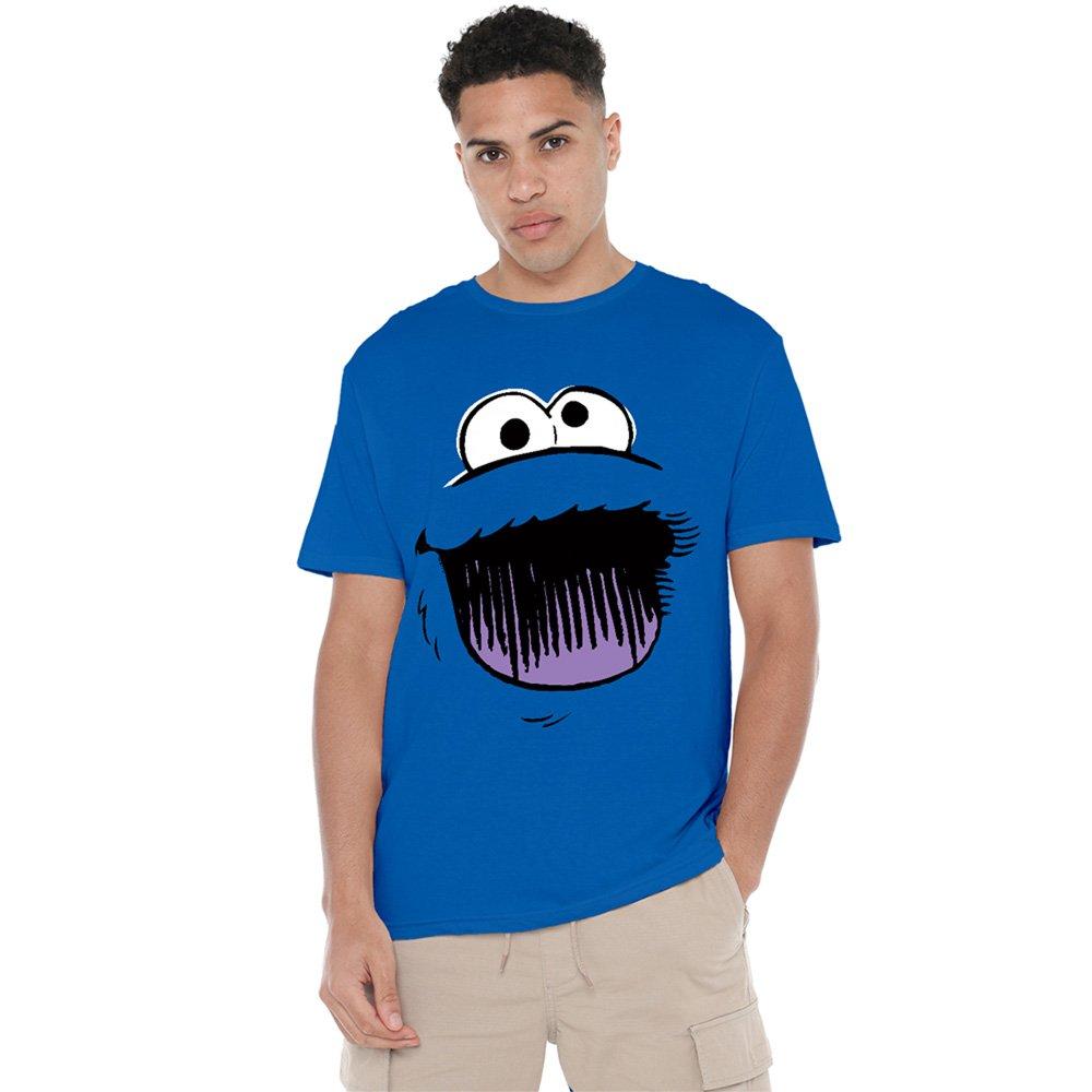 Royal - Sesame Street - Sesame Street Cookie Monster Retro Sketch Face T S - 1