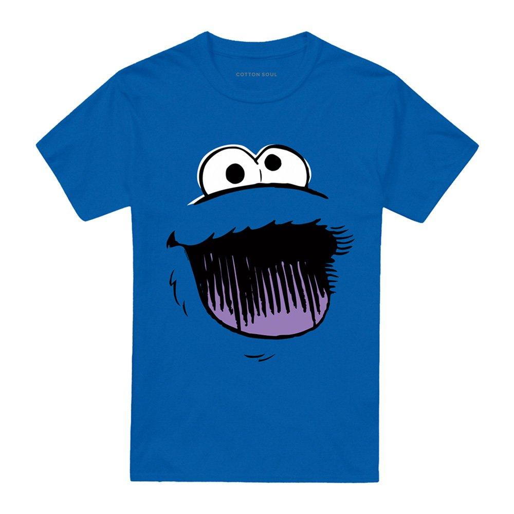 Royal - Sesame Street - Sesame Street Cookie Monster Retro Sketch Face T S - 4