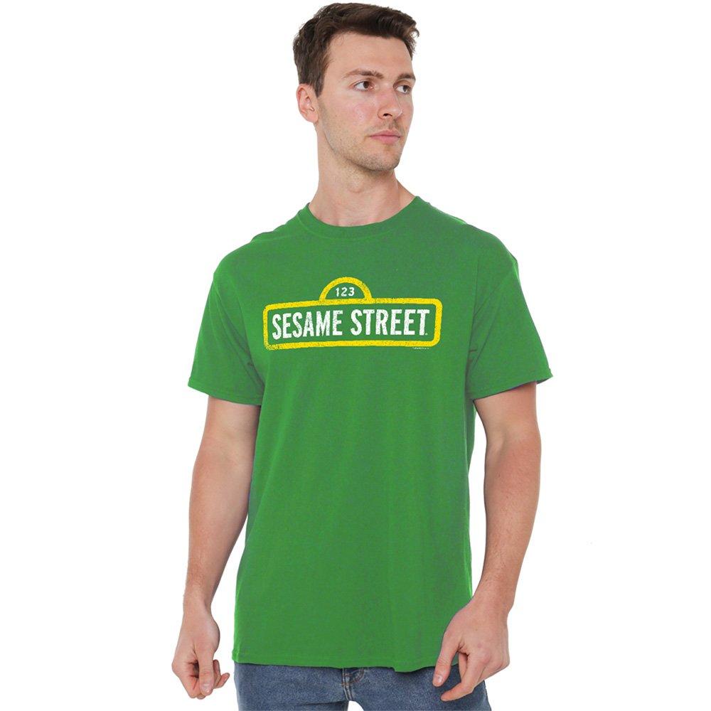 Green - Sesame Street - Sesame Street Rough Logo T Shirt Kelly Green - 1