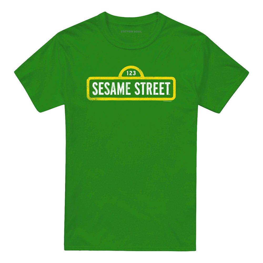 Green - Sesame Street - Sesame Street Rough Logo T Shirt Kelly Green - 4
