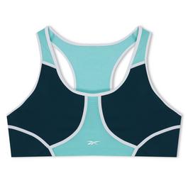 Reebok Lux Racer Colorblocked Padded Bra Womens Medium Impact Sports