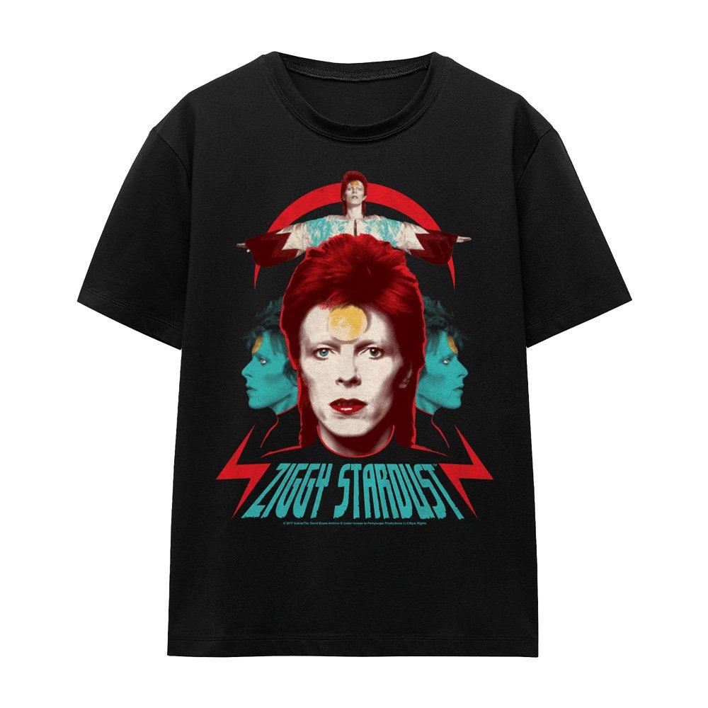 Black - David Bowie - David Bowie Ziggy Heads T-Shirt Black - 4