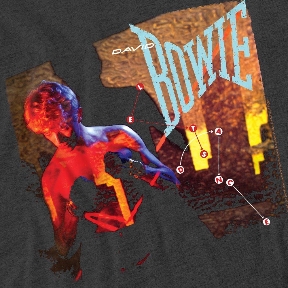 Charcoal - David Bowie - David Bowie Lets Dance-Adult Heather Black - 2