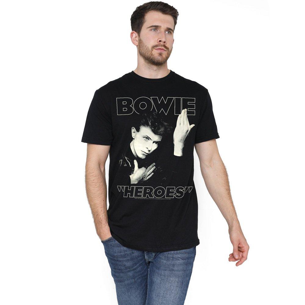 Black - David Bowie - David Bowie Heroes Cover Unisex T Shirt Black - 1