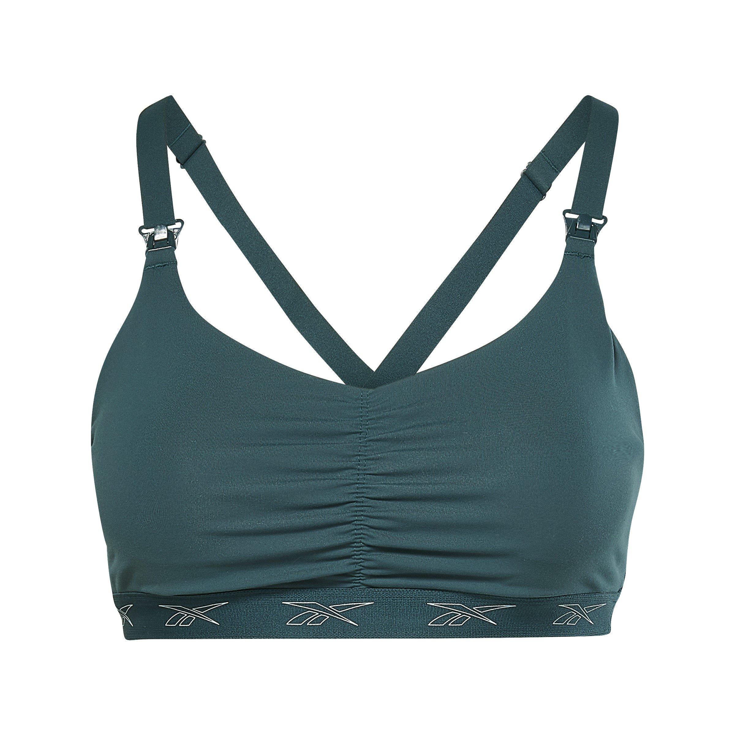 Reebok Women's Medium Impact Sports Bra - Forgrn - 4-6