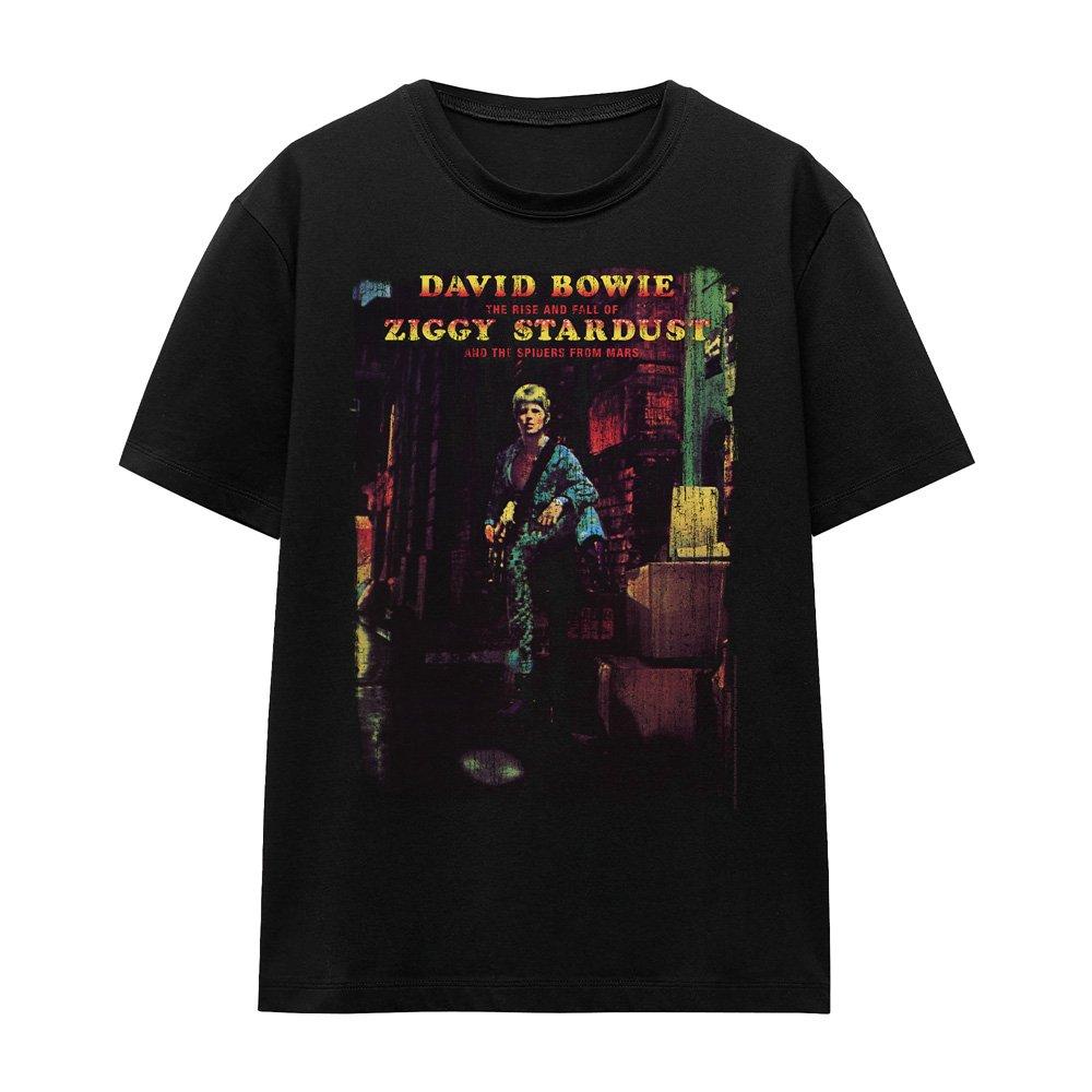 Black - David Bowie - David Bowie Ziggy Stardust Album Ladies T Shirt B - 4