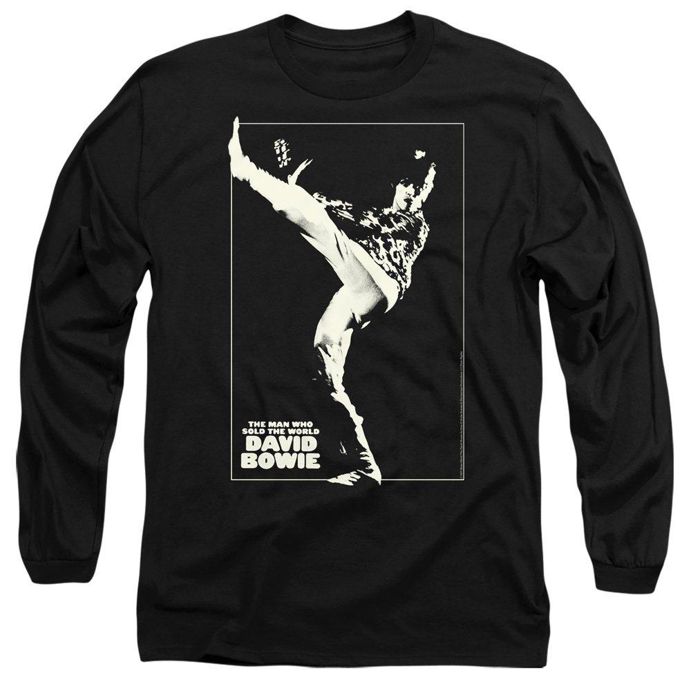 Black - David Bowie - David Bowie The Man Cover Mens Long Sleeve T Shirt - 1