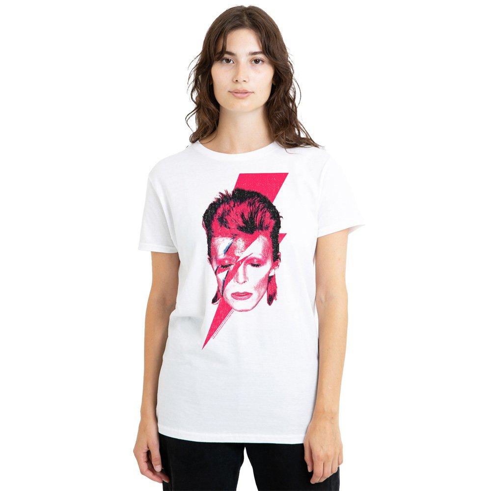 David Bowie Sticker & Shirt David Bowie Aladdin Sane Ladies T