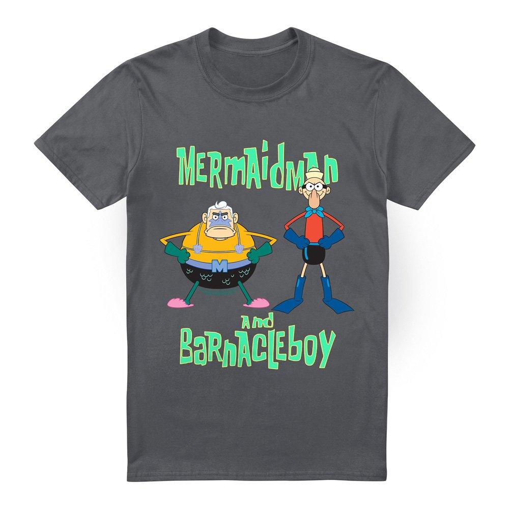 Charcoal - Spongebob - Spongebob Mermaid Man And Barnacle Boy Unisex T Sh - 4