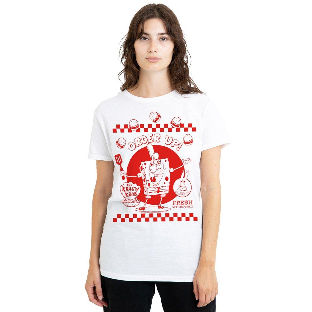 White - Spongebob - Spongebob Squarepants Order Up! T-Shirt White - 1