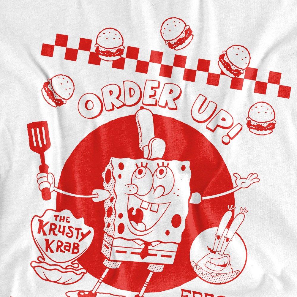 White - Spongebob - Spongebob Squarepants Order Up! T-Shirt White - 2
