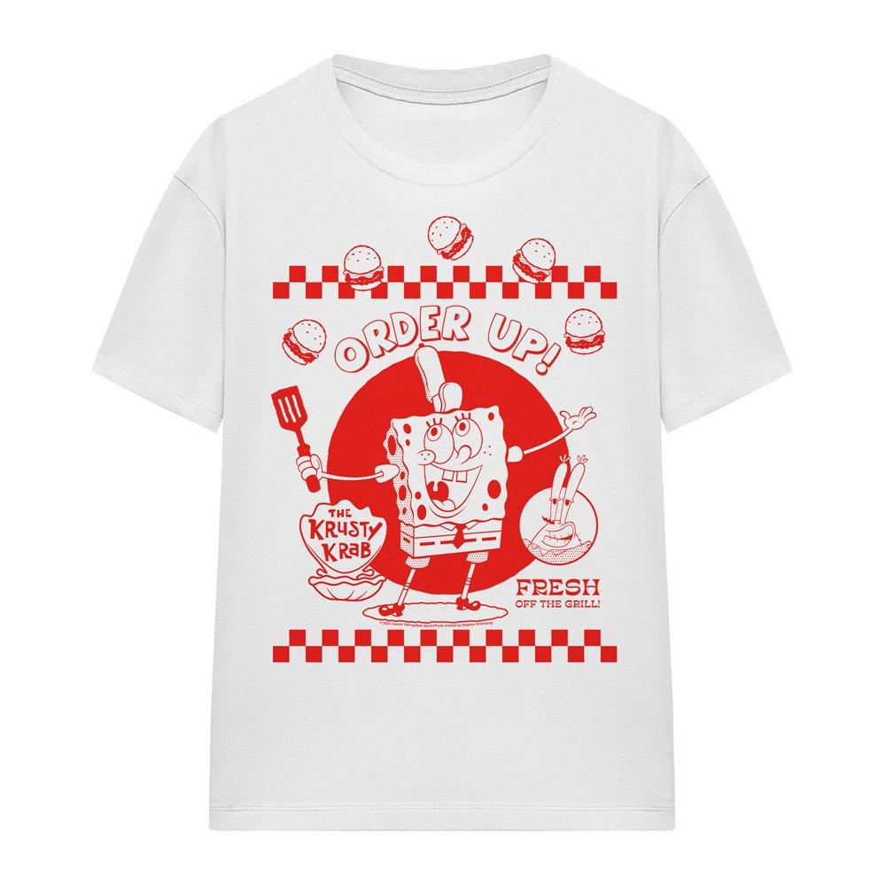 White - Spongebob - Spongebob Squarepants Order Up! T-Shirt White - 4